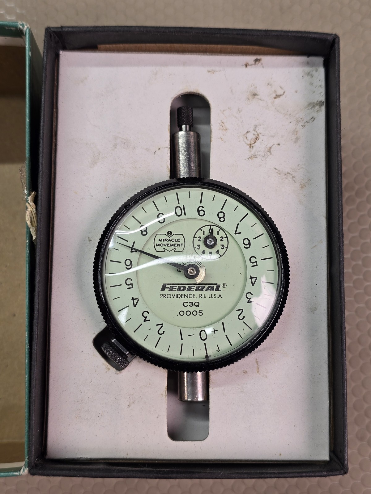 Federal C3Q Dial Indicator .0005 Graduation Miracle Movem