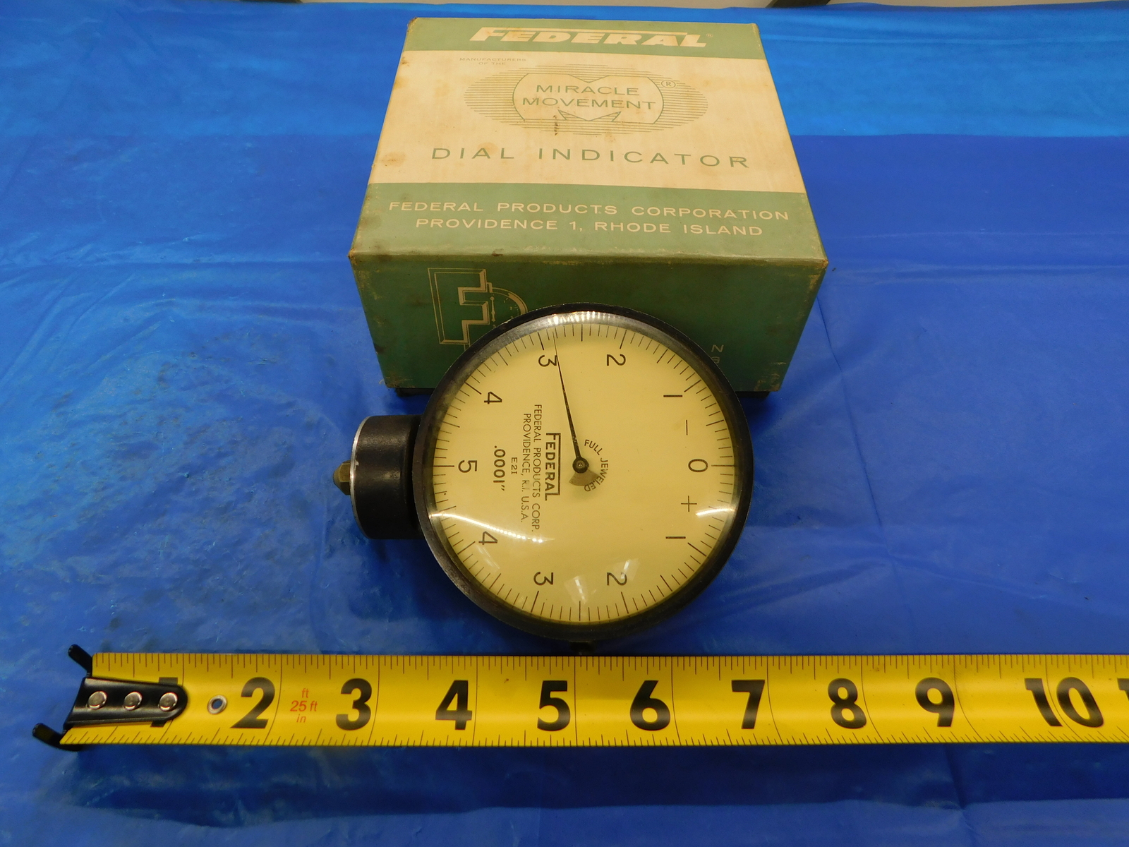 Federal Full Jeweled Dial Indicator Model E2I .0001 GRA