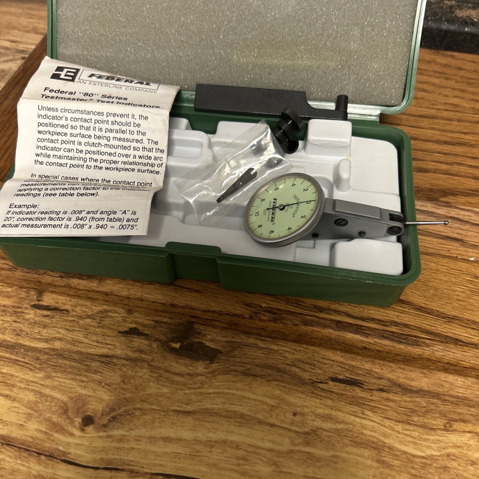 Federal Testmaster 80-Series Dial Test Indicator — photo 6