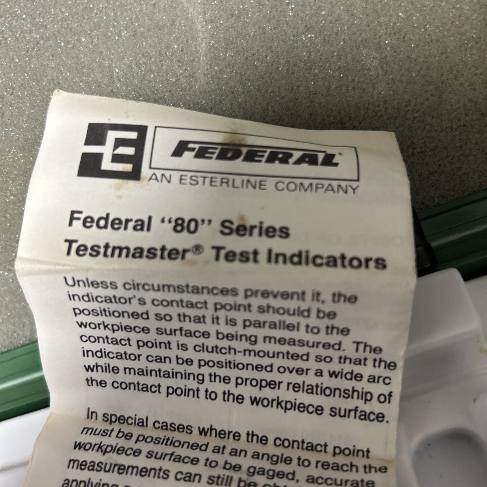 Federal Testmaster 80-Series Dial Test Indicator — photo 13