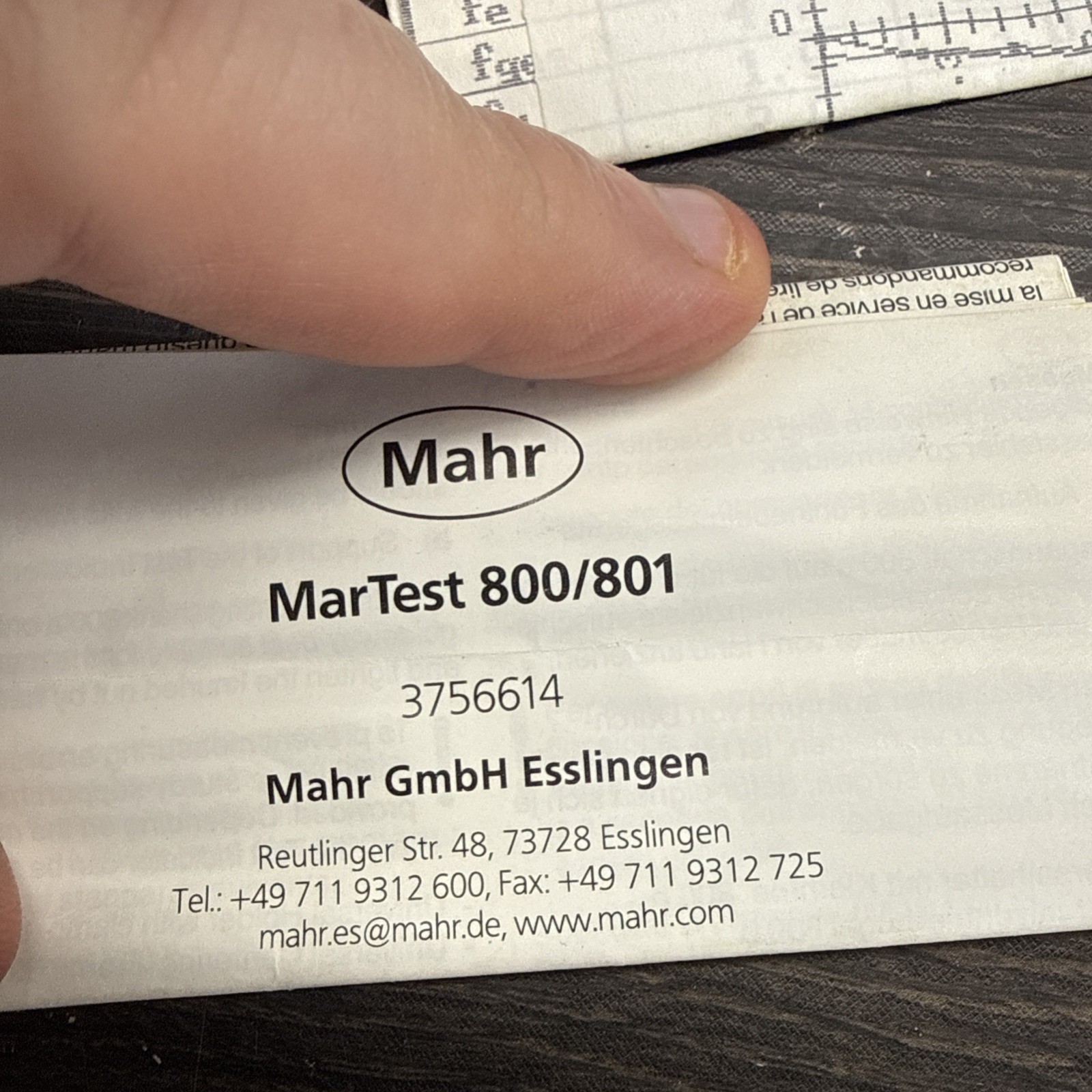 Mahr Federal MarTest 801SG Dial Test Indicator Set — photo 10