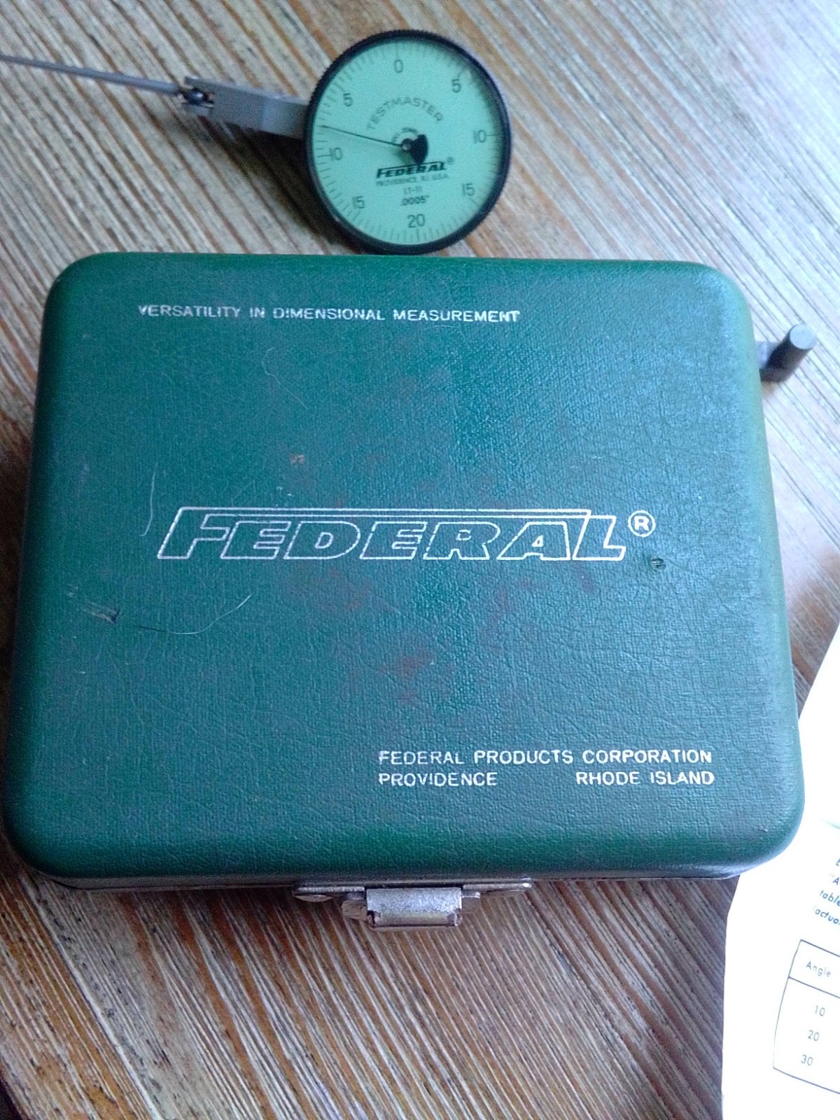 Federal Testmaster LT-11 Dial Test Indicator — photo 5