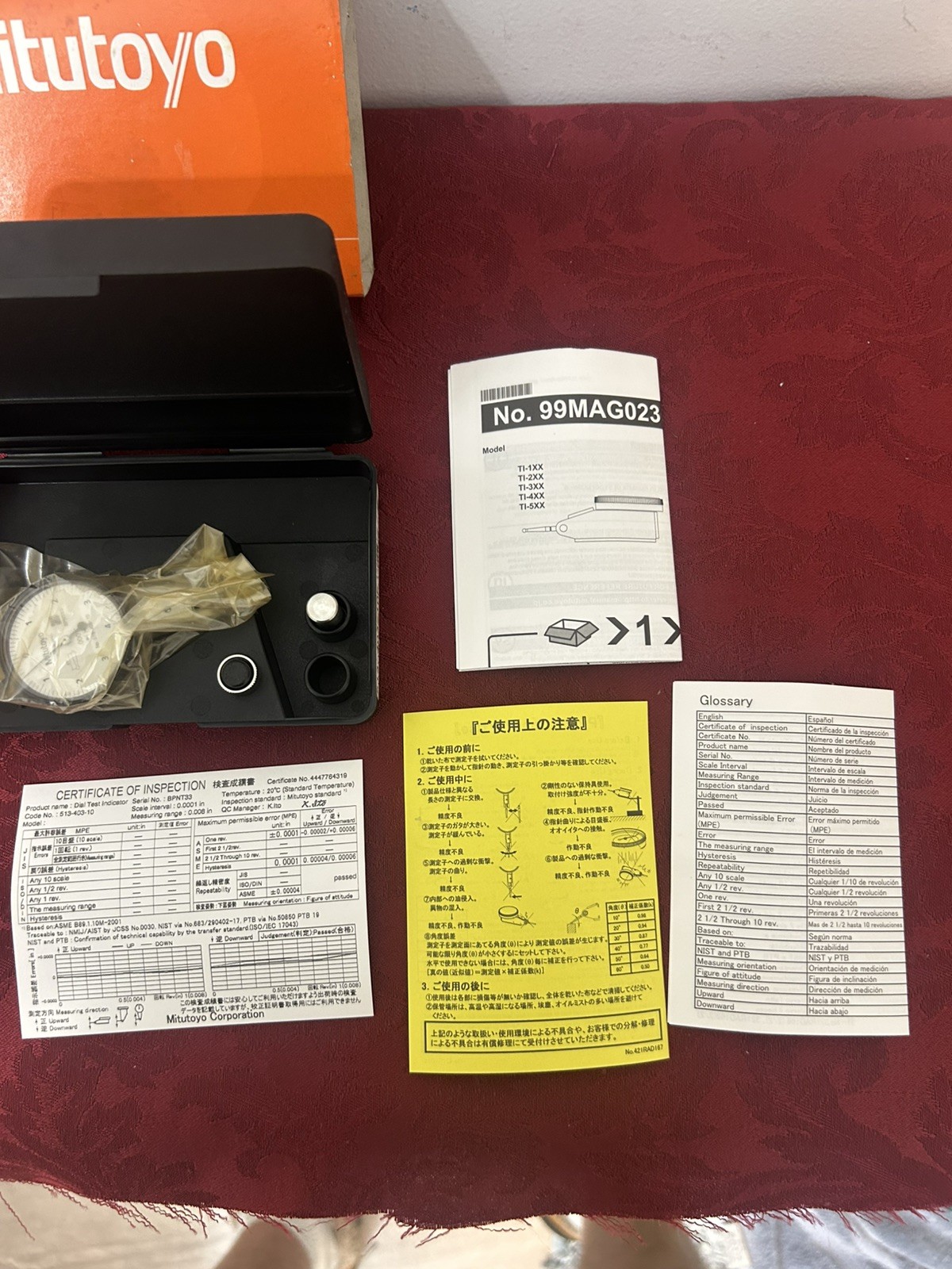 Mitutoyo 513-403-10 Dial Test Indicator — photo 5