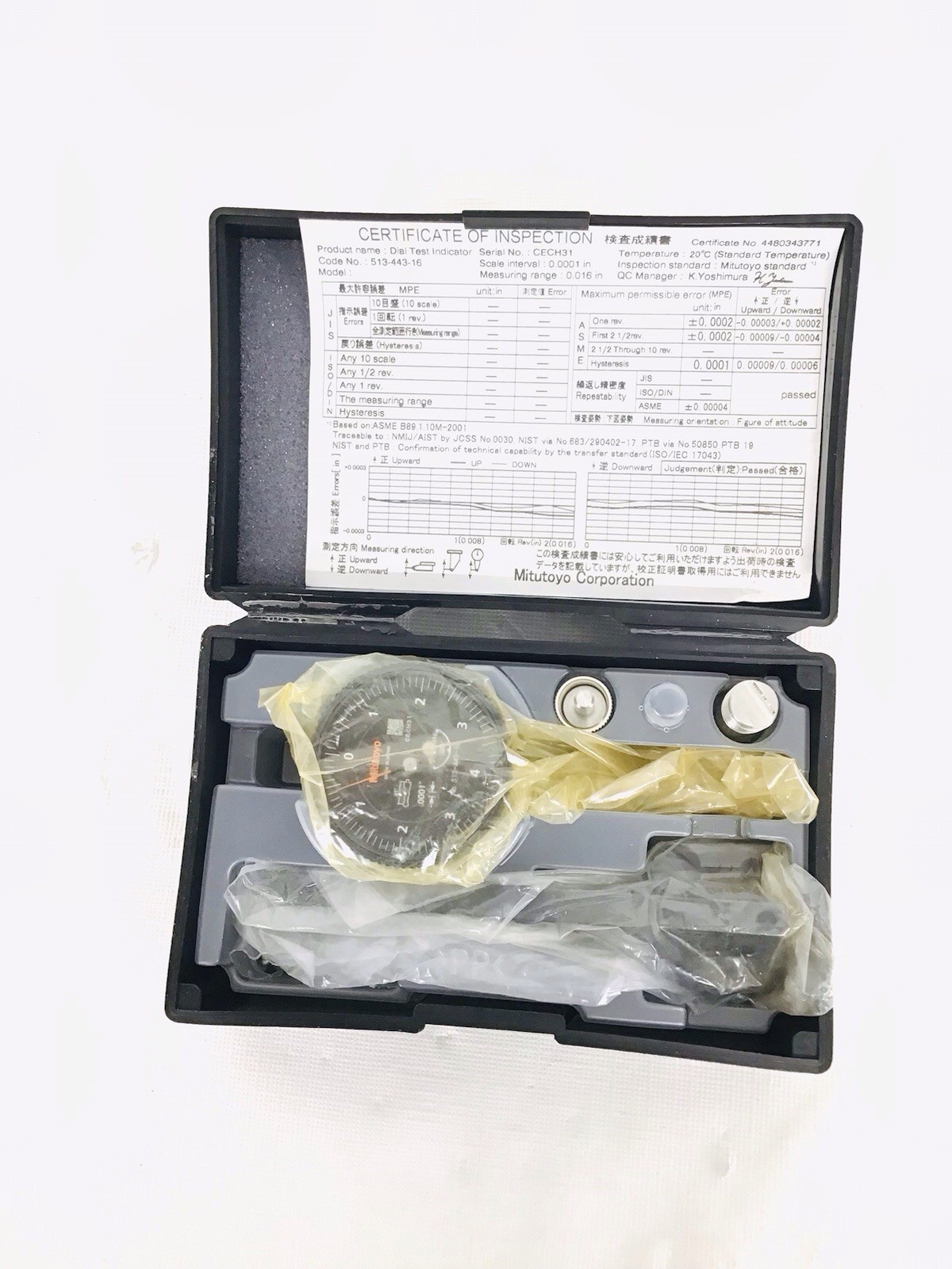Mitutoyo Dial Test Indicator Set — photo 4