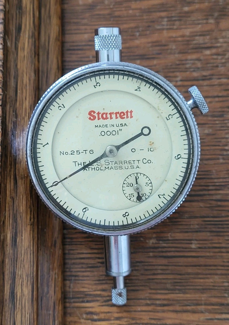 Starrett No. 25-T6 Dial Indicator .0001 T