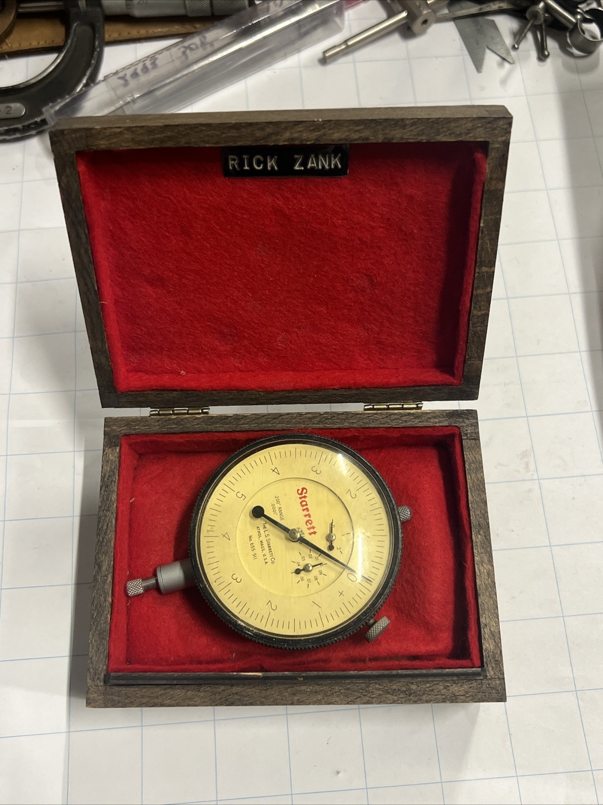 Starrett 655 511 Dial Indicator Gauge