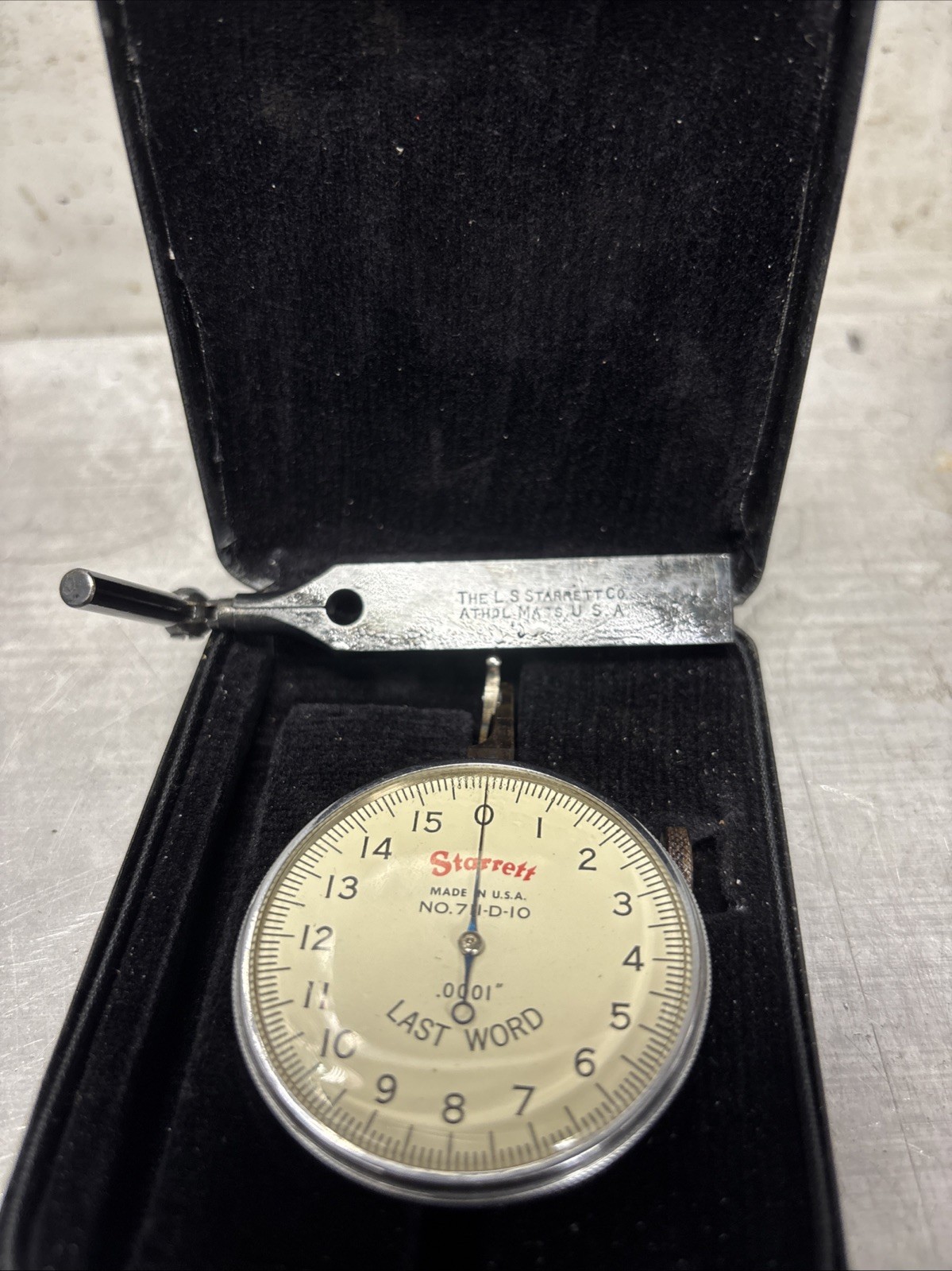 Starrett No 711-D-10 Last Word Dial Test Indicator — photo 2